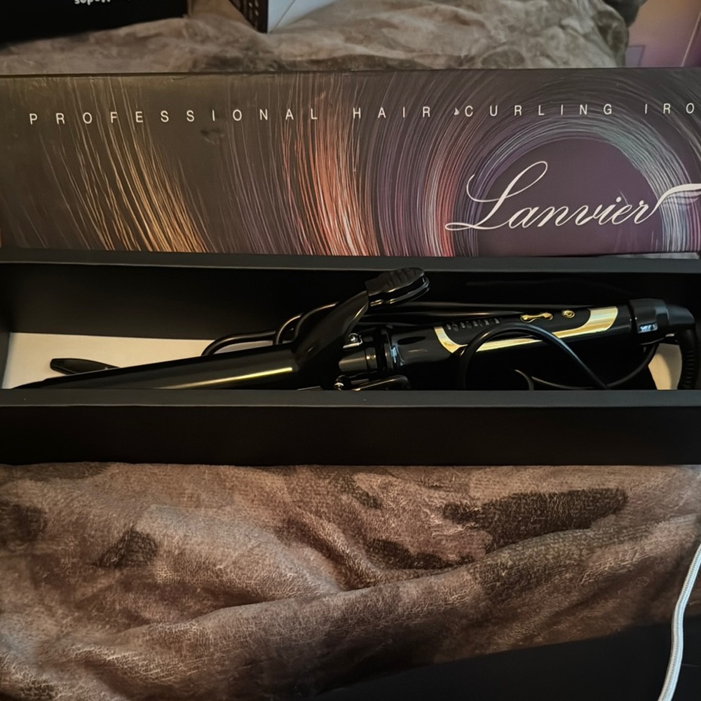 Black Professional Hair Curling Iron